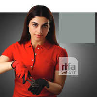 L 401 Flex-e Grip Red And Black Latex Coated Gloves - Feature: Dry Cleaning