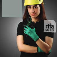 N101a-n101e Super Grip Green And Black Nitrile Coated Gloves - Color: Grey