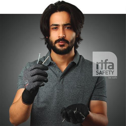 N601 Sandy Nitrile Coated Gloves - Color: Black