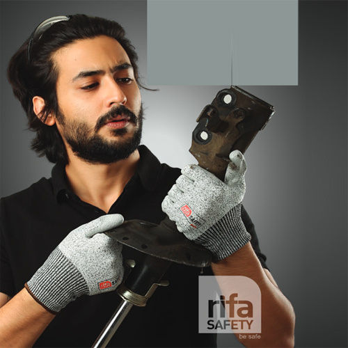 Cut Resistant Pu Coated Gloves - Color: Grey