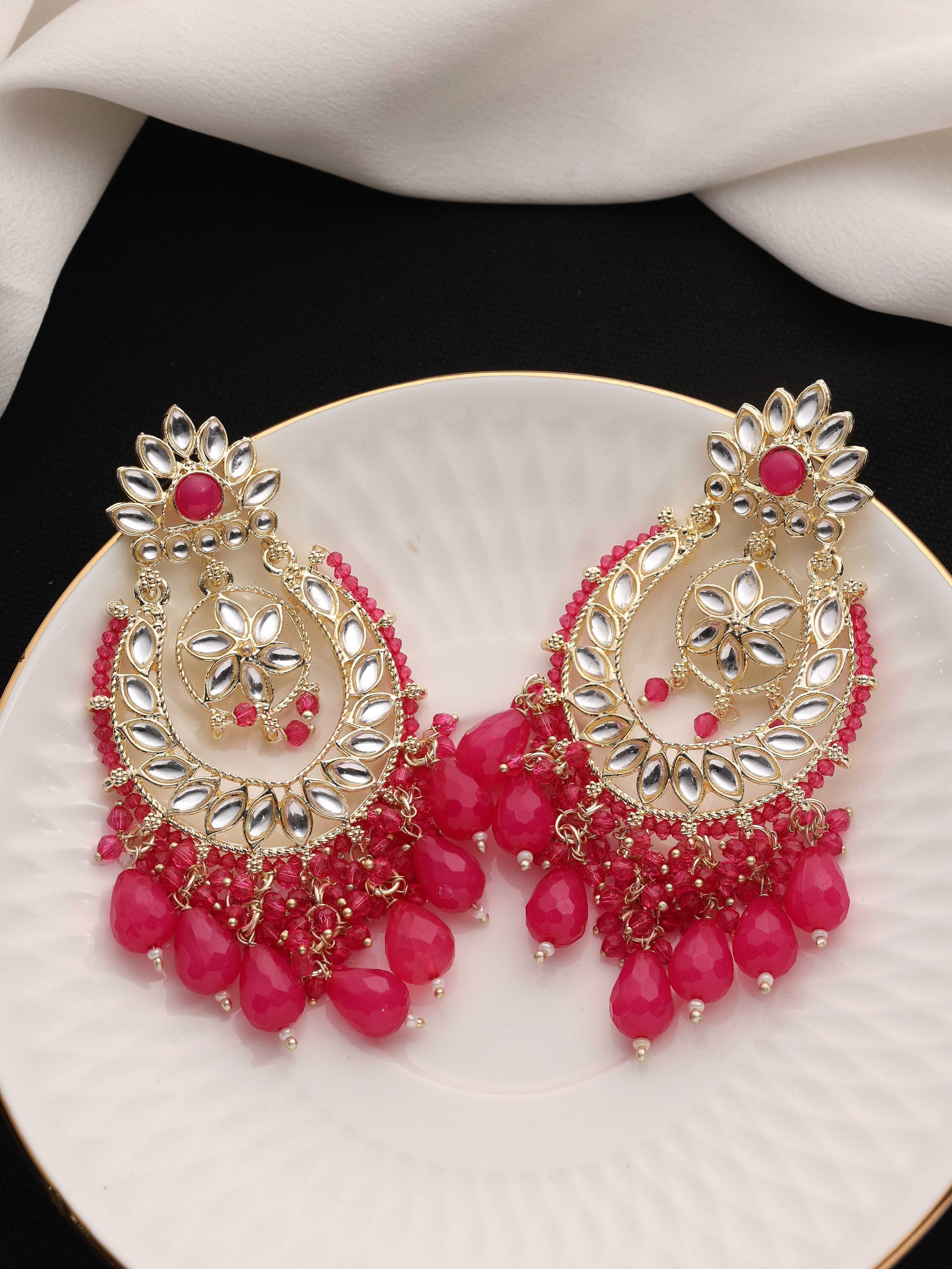 Kundan Elegance Chandbalis Earrings......