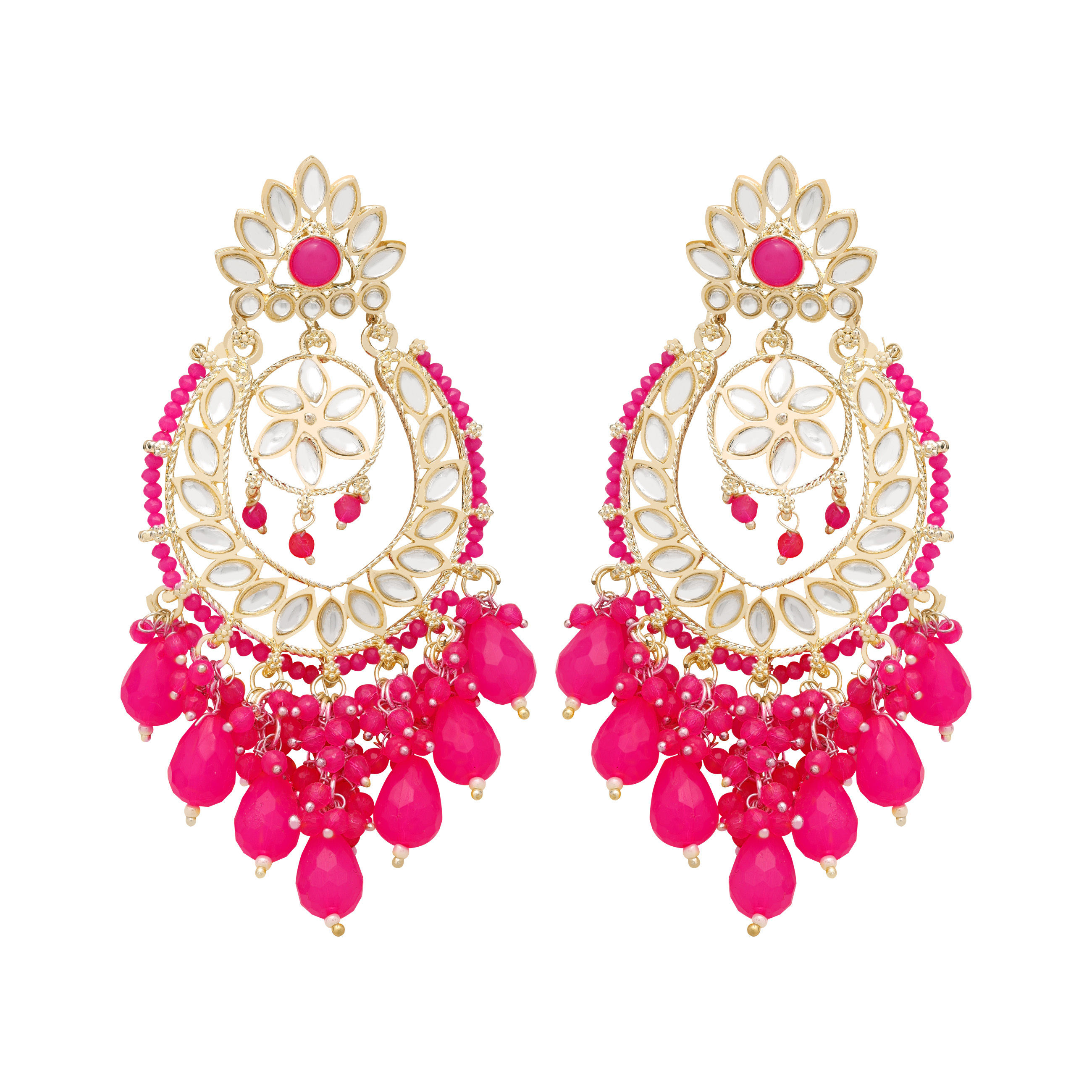 Kundan Elegance Chandbalis Earrings......