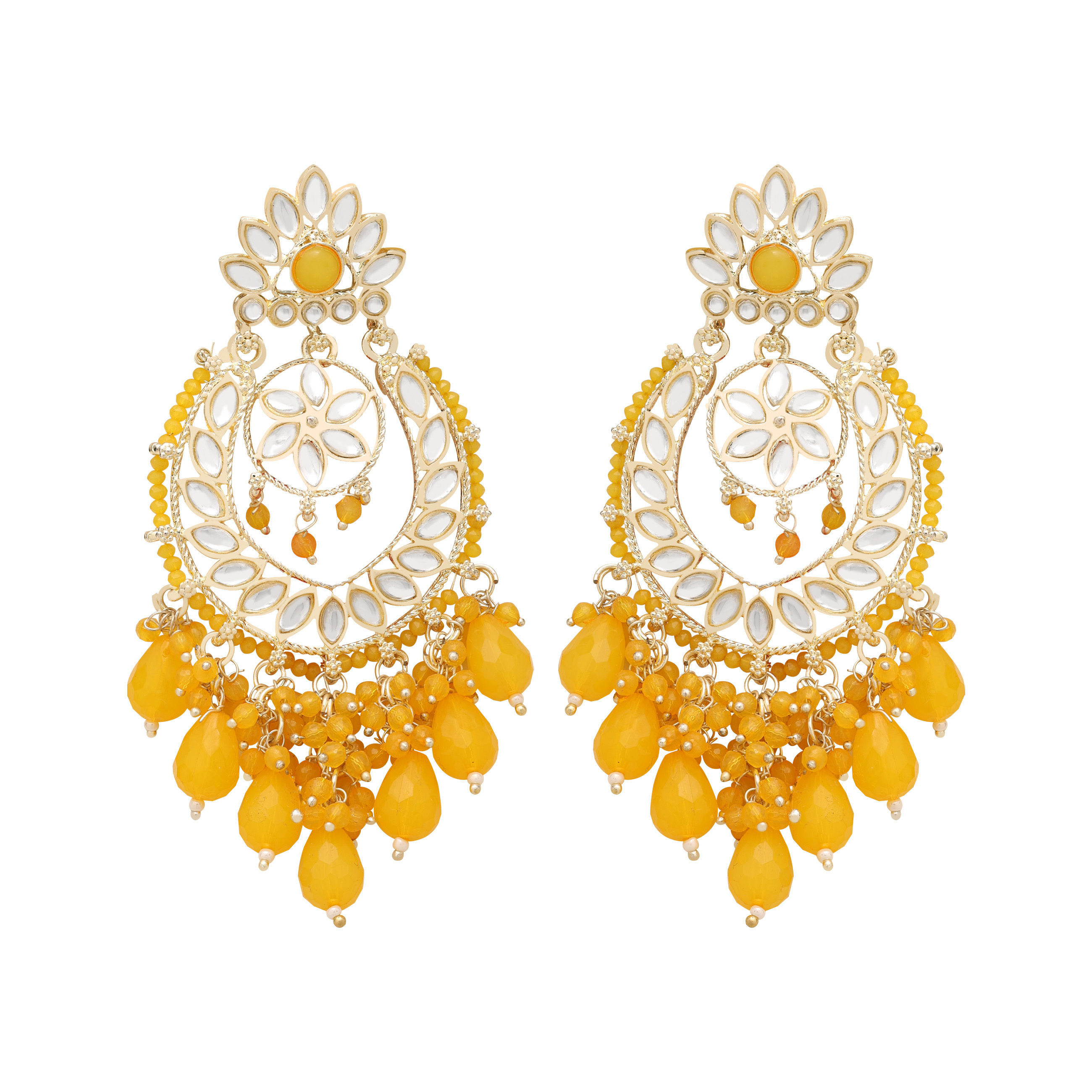 Kundan Elegance Chandbalis Earrings.......