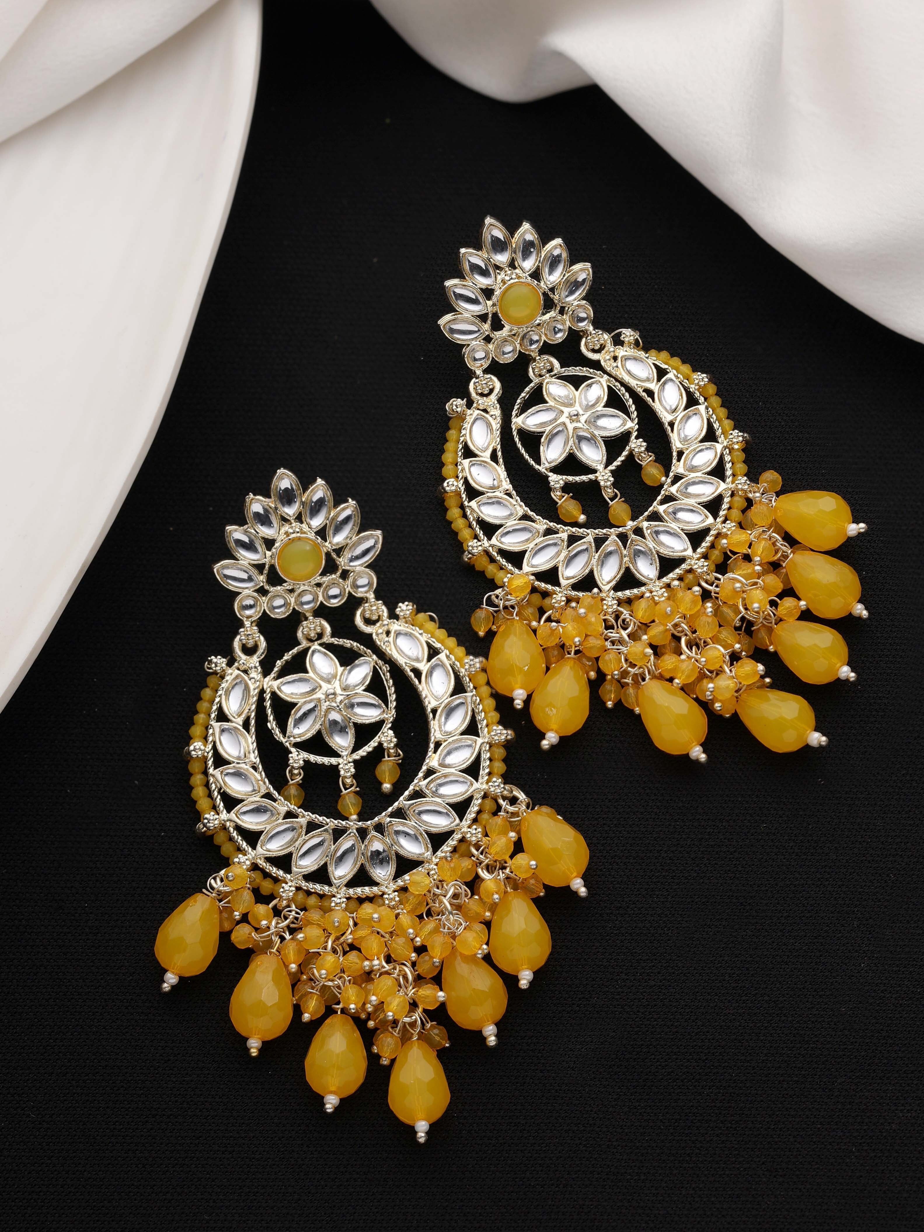 Kundan Elegance Chandbalis Earrings.......