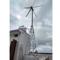 Wind Mill - Steel, Aluminum & Cast Iron | 25 Feet Tall, 100 Watts, 8 Feet Rotor Diameter, 25 Db Noise Level, Warranty Included
