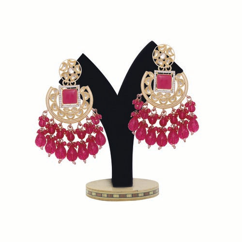 Timeless Chic Chandbali Type Earrings