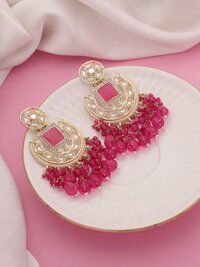 Timeless Chic Chandbali Type Earrings