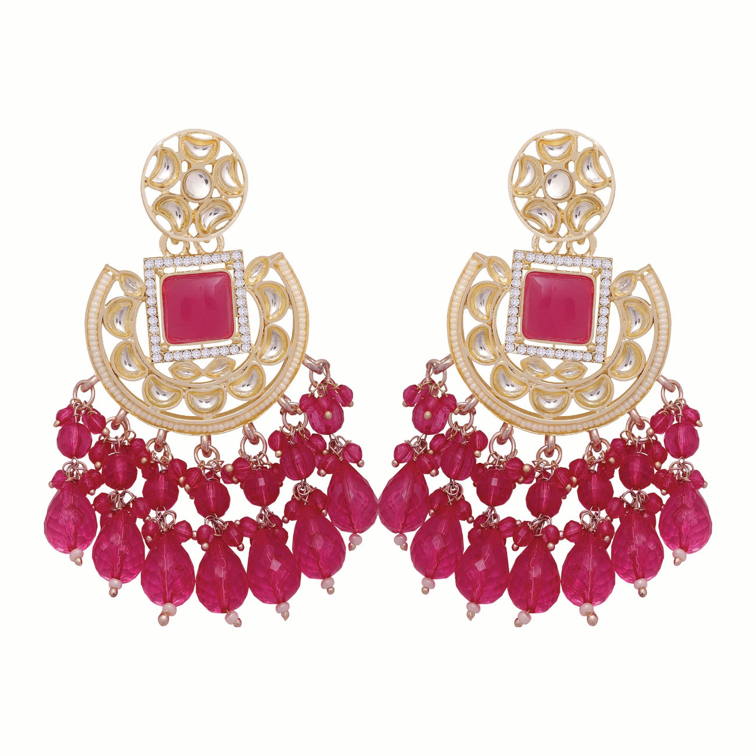 Timeless Chic Chandbali Type Earrings