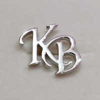 Custom Alphabet Cufflink - High-quality Metal, Standard Size, Silver Color | Fancy Unique Design, Personalized For Any Special Occasion