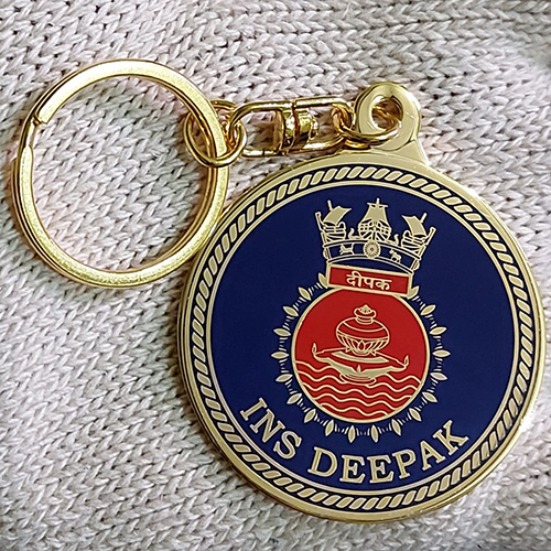 Bike Brass Keychain