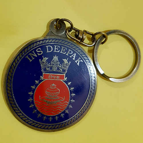 Bike Brass Keychain