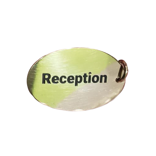 Reception Brass Keychain