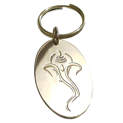 Ganesha Brass Keychain