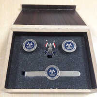 Tie Pin Cufflink Set - Designer & Fancy Style, Various Sizes Available In Multiple Colors