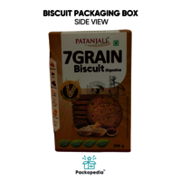 Printed Biscuit Box, For Food, With Multi-Color Printing, 100% Sustainable And Eco-Friendly
