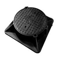 Industrial Cast Iron Manhole Cover - Round Shape, Heavy-Duty Coating for Corrosion Resistance, Minimal Maintenance Required