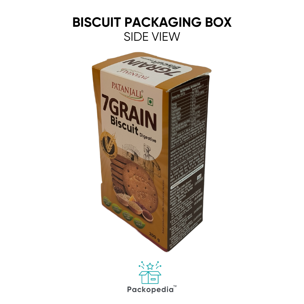 Printed Biscuit Box, For Food, With Multi-Color Printing, 100% Sustainable And Eco-Friendly