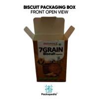 Printed Biscuit Box, For Food, With Multi-Color Printing, 100% Sustainable And Eco-Friendly