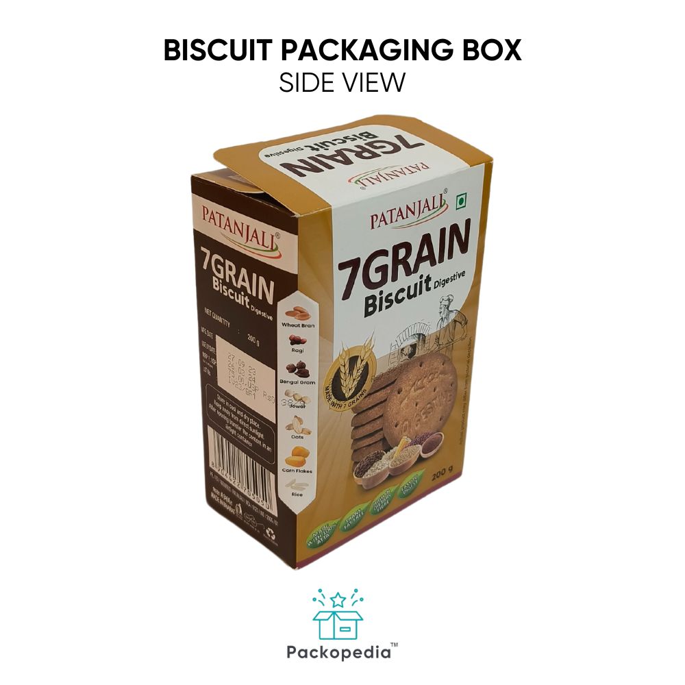 Printed Biscuit Box, For Food, With Multi-Color Printing, 100% Sustainable And Eco-Friendly