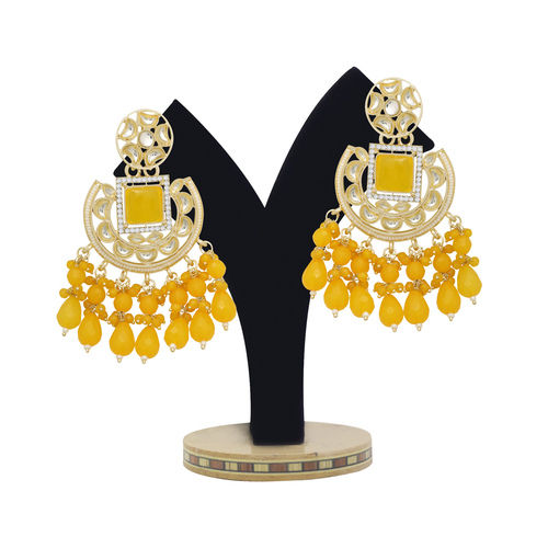 Timeless Chic Chandbali Type Earrings.