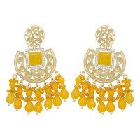 Timeless Chic Chandbali Type Earrings.