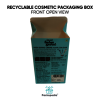 Recyclable Cosmetic Packaging Box With Multi-Color Printing 100% Sustainable And Eco-Friendly