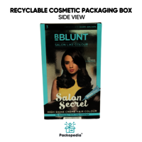 Recyclable Cosmetic Packaging Box With Multi-Color Printing 100% Sustainable And Eco-Friendly