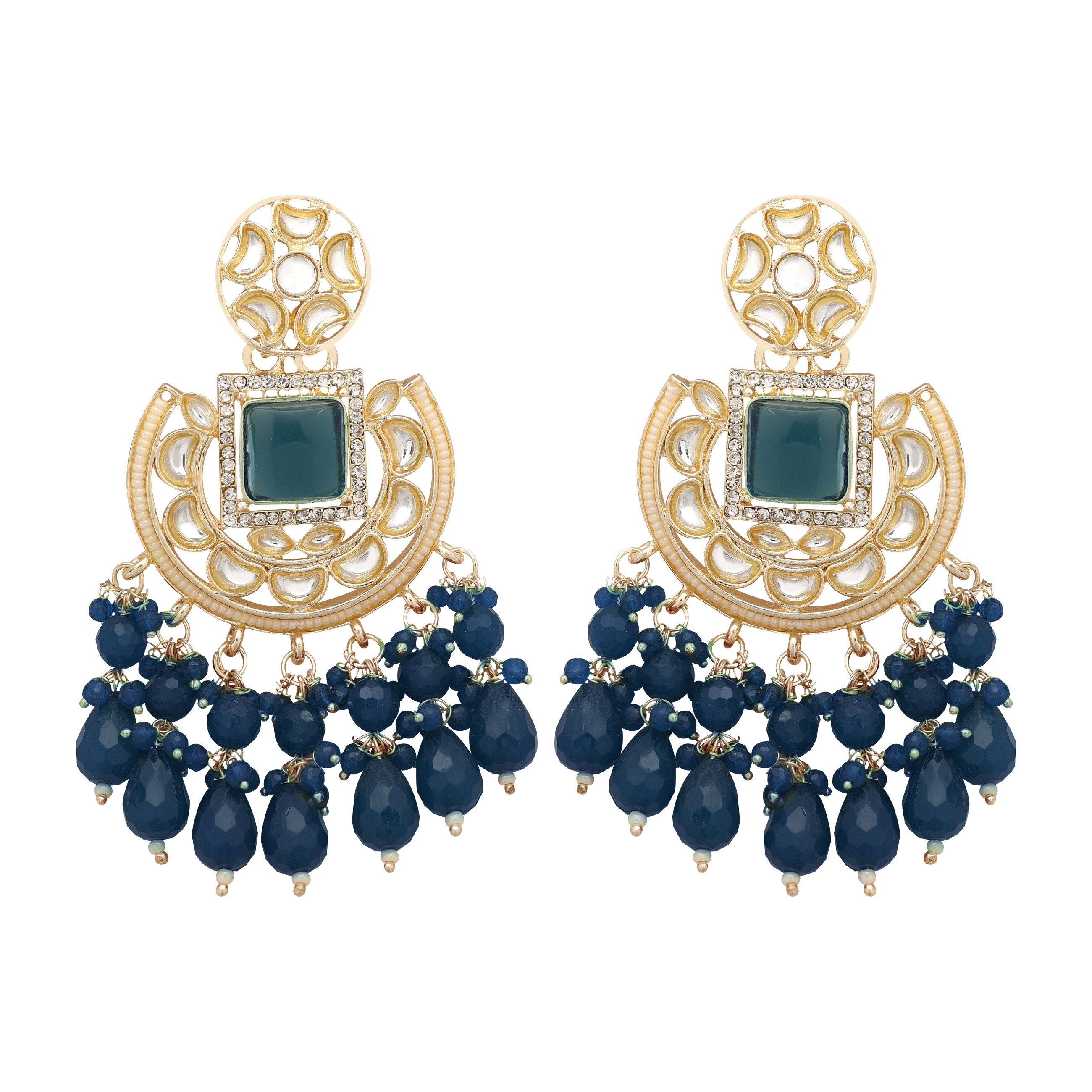 Timeless Chic Chandbali Type Earrings..