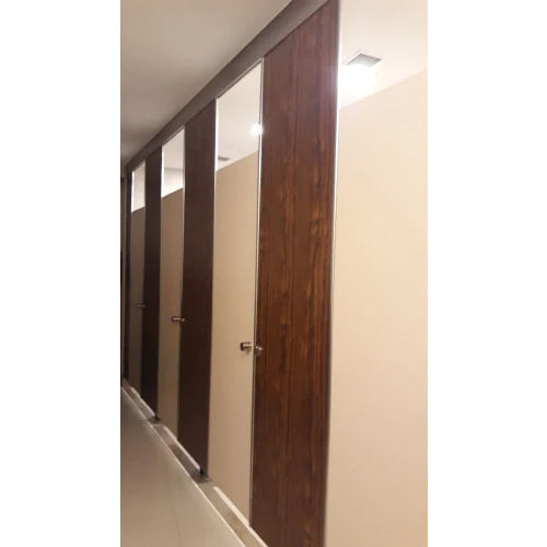 Ceiling Hung Type Toilet Partition - Material: Hpl