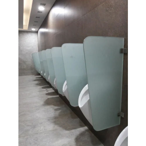 Designer Urinal Partition Dividers - Material: Glass