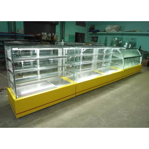 Metal And Glass Cake Display Counters