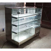Ss Display Counter - High-quality Glass And Metal, Polished Silver Finish, Elegant Standard Design For Retail Display