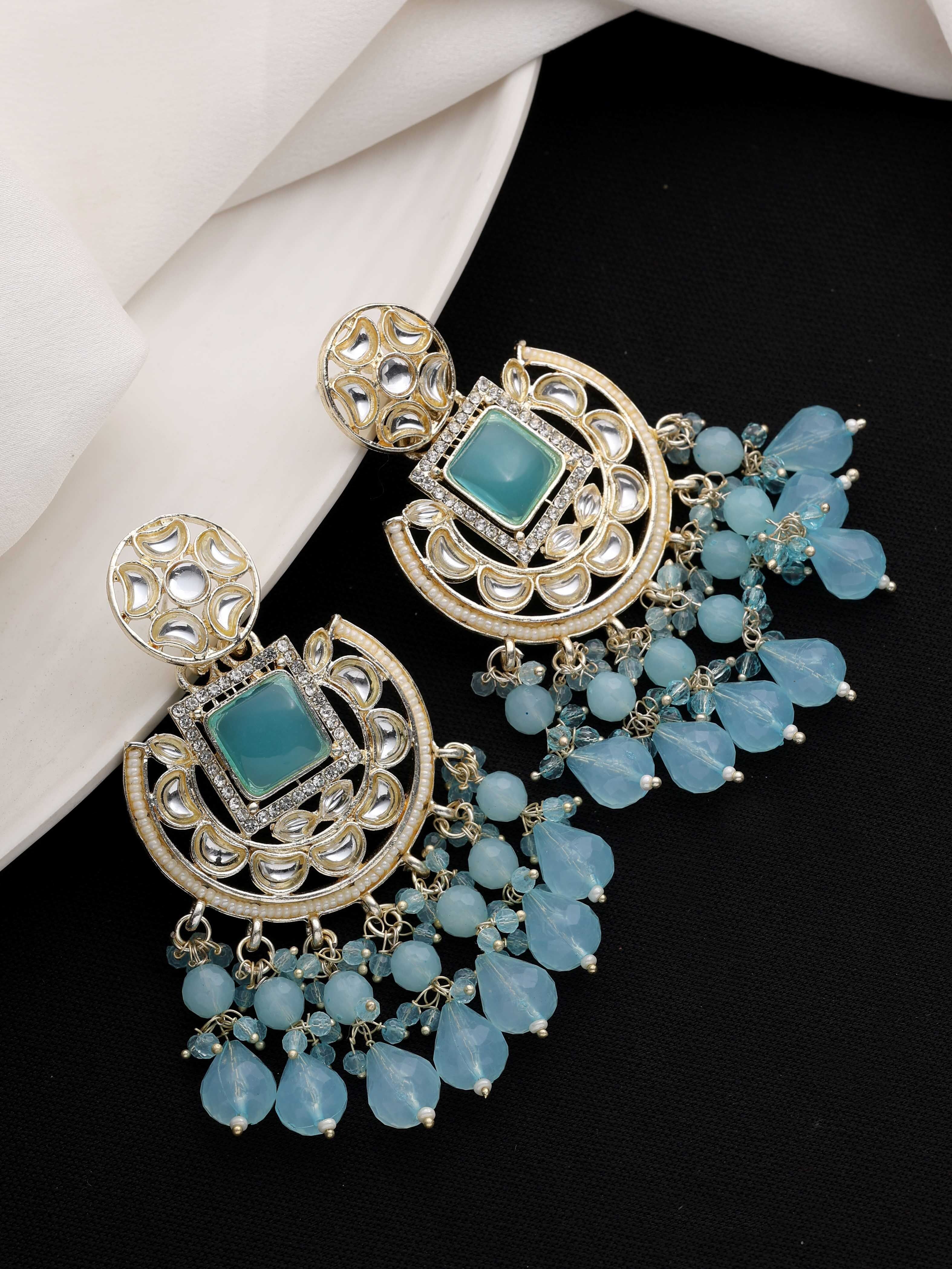 Timeless Chic Chandbali Type Earrings....