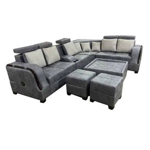 Back Cushion L Shape Sofa Set - Feature: Durable