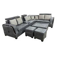 Back Cushion L Shape Sofa Set - Assembly: No Assembly Required