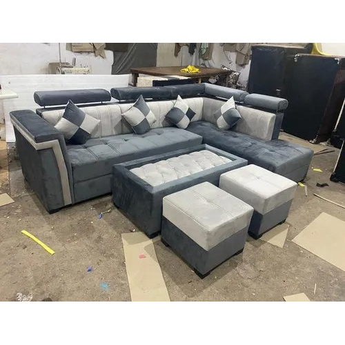 New Headres L Shape Sofa Set