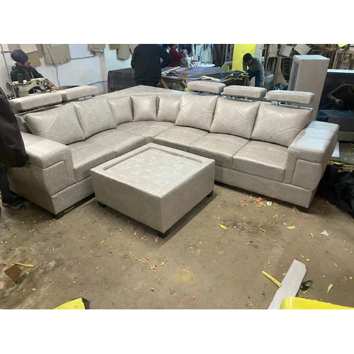 Gray L Shaped Sofa Set