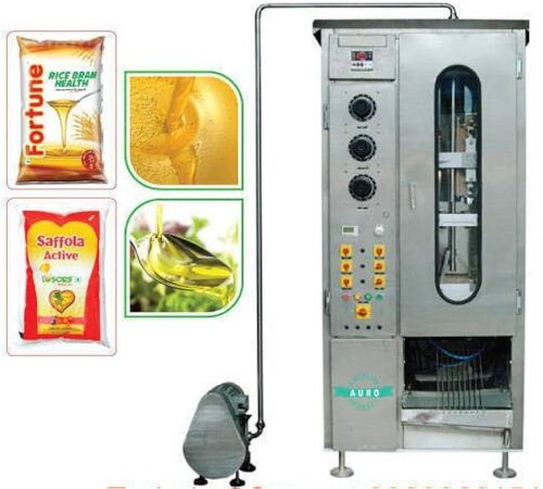 Edible Oil Packing Machine - Stainless Steel, Heavy Duty Design | Automatic Operation, Electric Drive, Human Machine Interface