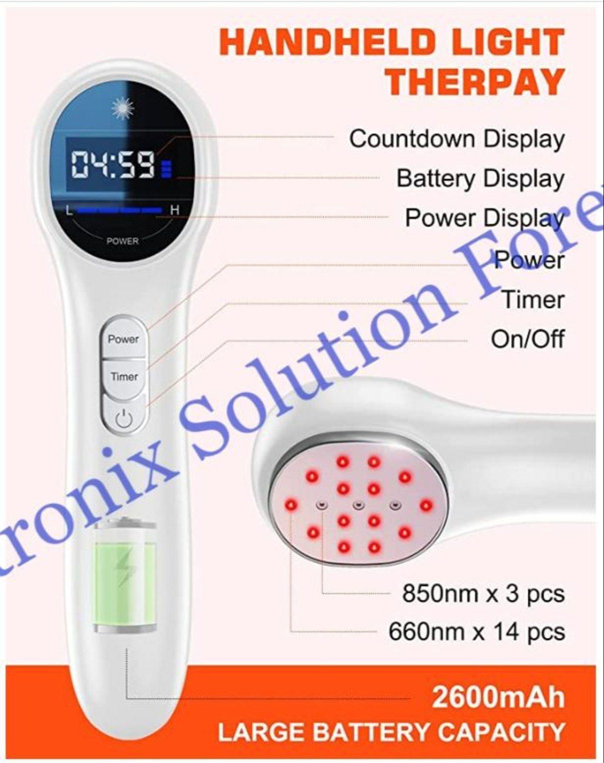 Compact LASER therapy wand Handy LASER for pain relief device