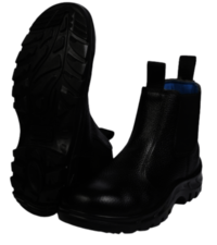 Mangla Rider Leather Safety Shoes - Color: Black
