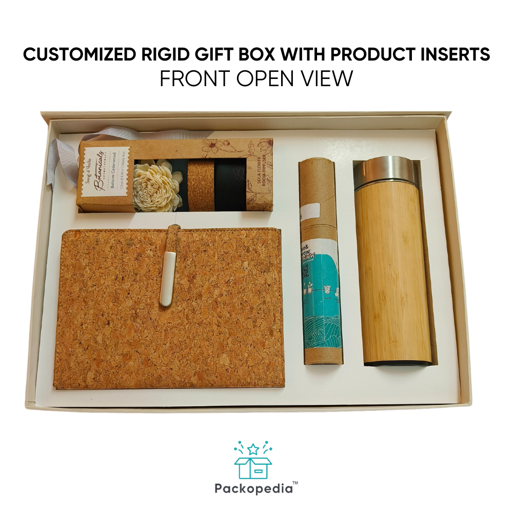 Customized Rigid Gift Box with Product Inserts - Corporate Gift Packaging