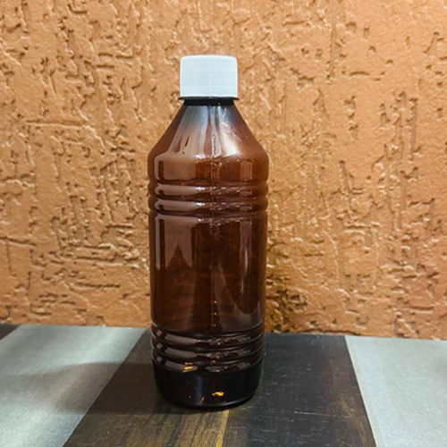 500Ml Amber Black Phenyl Plastic Bottle - Color: Brown Transparent