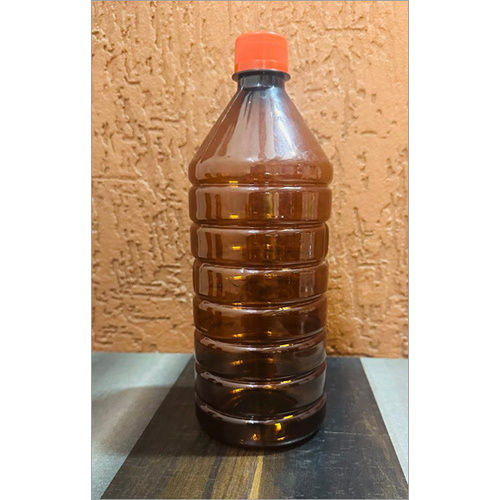 1 Ltr Amber  Black Phenyl Plastic Bottle - Color: Brown