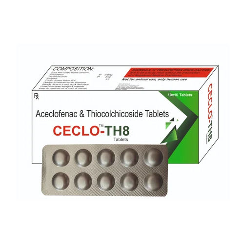 Aceclofenac And Thiocolchicoside Tablets - Drug Type: General Medicines