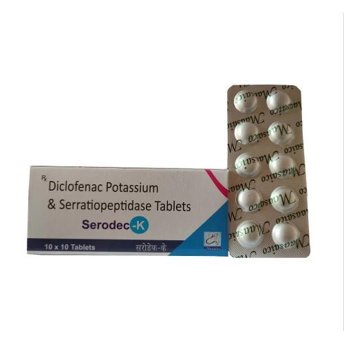 Diclofenac Potassium And Serratiopeptidase Tablets - Drug Type: General Medicines