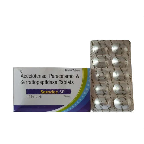 Aceclofenac Paracetamol Serratiopeptidase Tablet