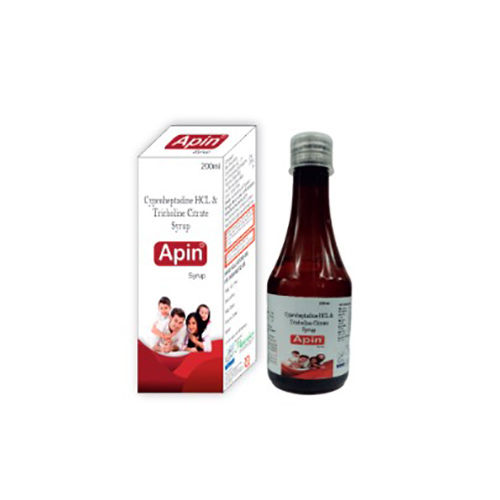 200 Ml Cyproheptadine Hcl And Tricholine Citrate Syrup - Drug Type: General Medicines