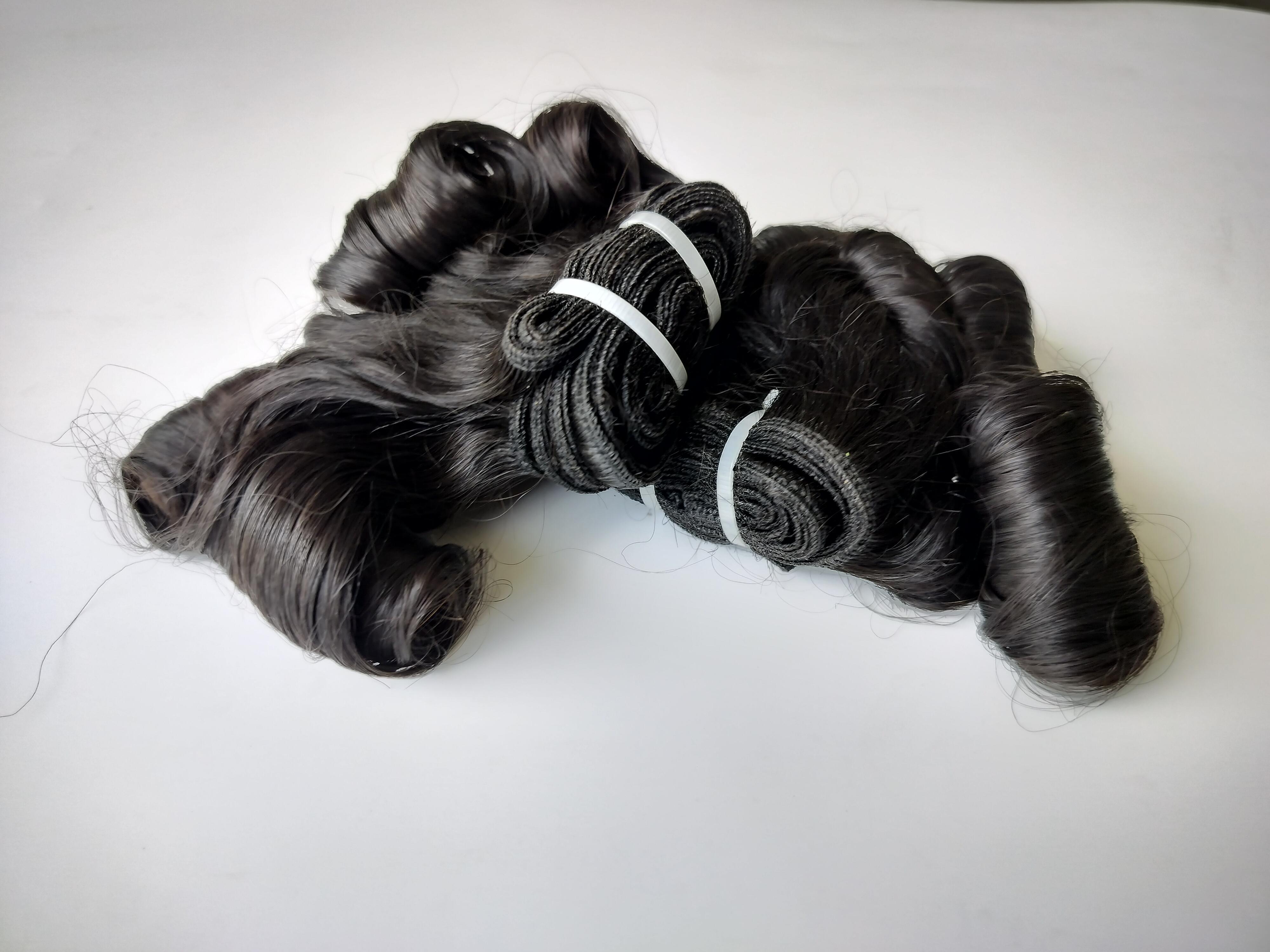 Bounce Curly Weave Cuticle Aligned Virgin Indian Human Hair Extensions