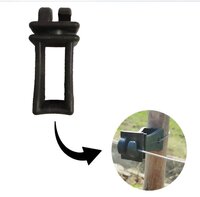 Plastic Insulator For Solar Fencing 200 Pcs - Plastic, Black, High-voltage Protection| Safeguards Against Electric Shock, Soundproofing Features