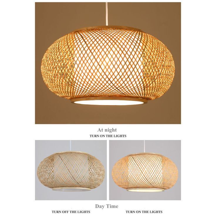 Bamboo Round Lampshead